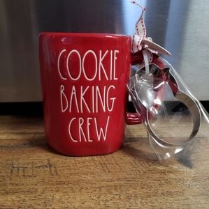 Rae Dunn Cookie Baking Crew Mug with Cookie Cutter